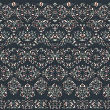 Seamless arabic patterns for border. Illustrazione stock