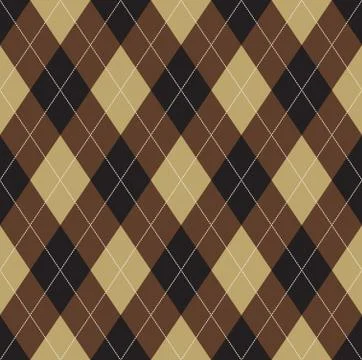 Seamless argyle pattern. diamond shapes background. Stock Illustration