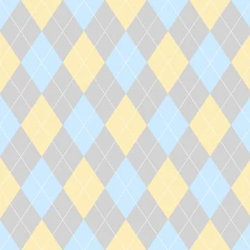 Seamless argyle pattern. Diamond shapes background. Stock Illustration