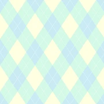 Seamless argyle pattern. Diamond shapes background. Stock Illustration