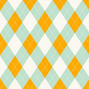 Seamless argyle pattern. Diamond shapes background. Stock Illustration