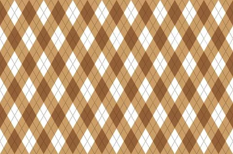 Seamless argyle pattern. Diamond shapes background. Vector Stock Illustration