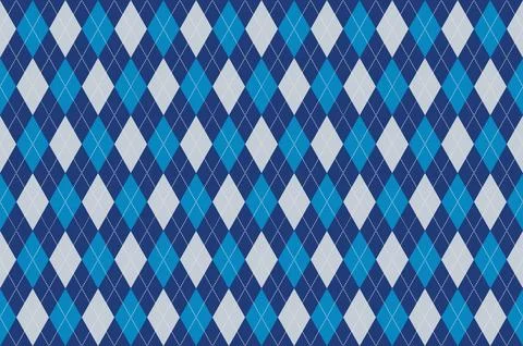 Seamless argyle pattern. Diamond shapes background. Vector Stock Illustration