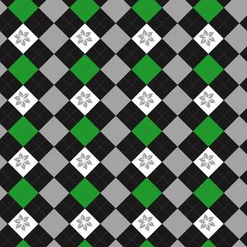 Seamless argyle pattern. Diamond shapes background. Vector Illustrazione stock