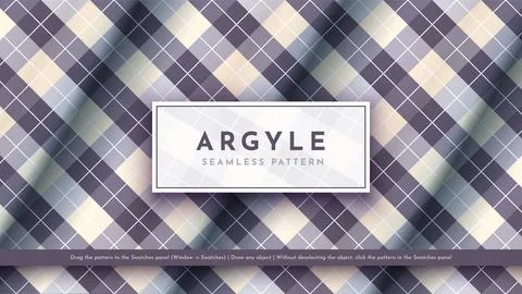 Seamless Argyle Pattern. Traditional Scottish Texture. Fashionable Fabric Stock Illustration