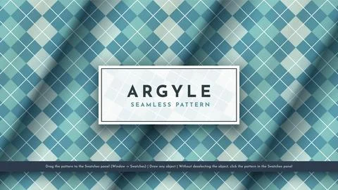 Seamless Argyle Pattern. Traditional Scottish Texture. Fashionable Fabric Stock Illustration