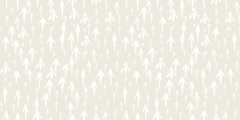 Seamless ARROWS abstract pattern hand painted with ink brush Stock Illustration