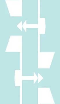 Seamless Arrows and Polygons Stock Illustration