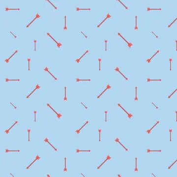 Seamless Arrows In The Skies Pattern Stock Illustration