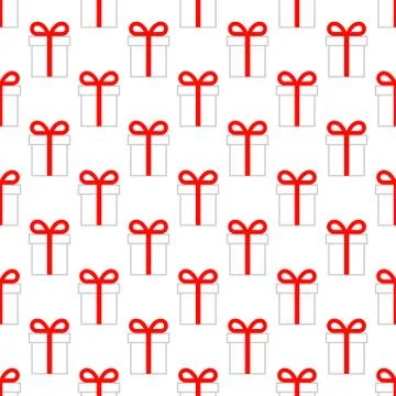 Seamless art background with gift boxes pattern Stock Illustration