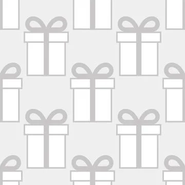Seamless art background with gift boxes pattern Stock Illustration