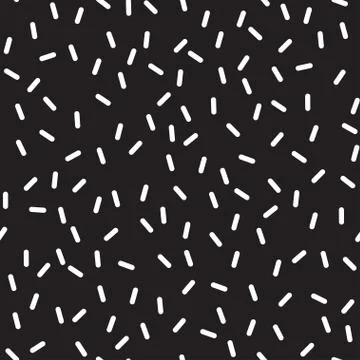 Seamless art pattern. Ink dashed. Black background Illustrazione stock