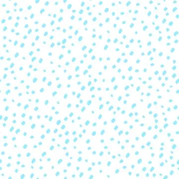 Seamless art pattern. Trendy blue dotted. Stock Illustration