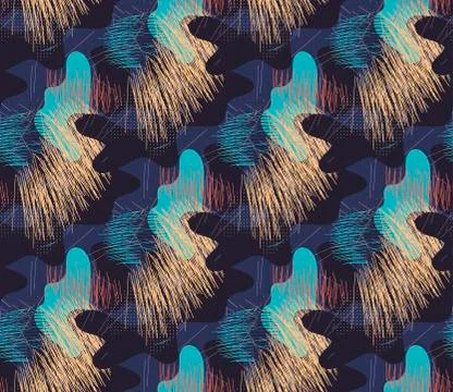 Seamless artistic pattern Stock Illustration