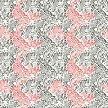 Seamless artwork with psychedelic abstract patterns Stock Illustration