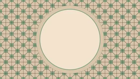 Seamless asian background pattern. Chinese banner with circle for show produc Stock Illustration