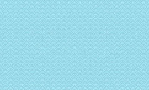 Seamless asian vector wave pattern. Repeating clouds of sky chinese texture. Stock Illustration