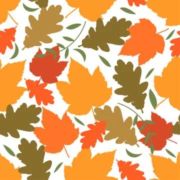 Seamless autmn background Stock Illustration