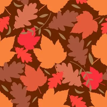 Seamless autmn background Stock Illustration