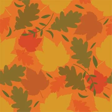 Seamless autmn background Stock Illustration