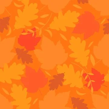 Seamless autmn background Illustrazione stock