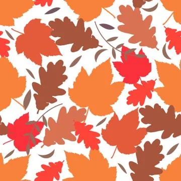 Seamless autmn background Illustrazione stock