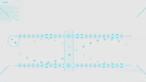 Seamless Automated HUD Genetic Engineering: Master UI Screen : 4K Alpha Stock Footage 332943409