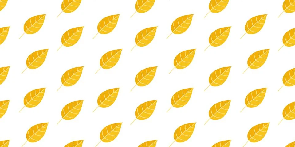 Seamless autumn leaves pattern with fall colors Stock Illustration