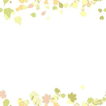 Seamless autumn leaves pattern. Stock Illustration