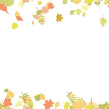 Seamless autumn leaves pattern. Stock Illustration