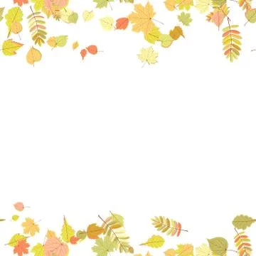 Seamless autumn leaves pattern. Stock Illustration