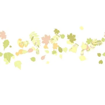 Seamless autumn leaves pattern. Stock Illustration