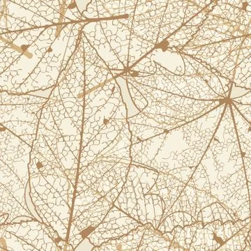 Seamless autumn leaves pattern. plus EPS10 Stock Illustration