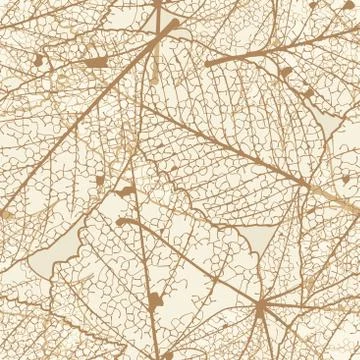 Seamless autumn leaves pattern. plus EPS10 Illustrazione stock