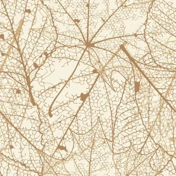 Seamless autumn leaves pattern. plus EPS10 Stock Illustration