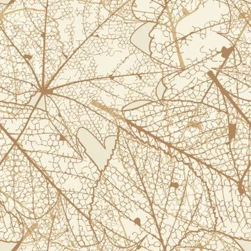 Seamless autumn leaves pattern. plus EPS10 Stock Illustration