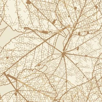 Seamless autumn leaves pattern. plus EPS10 Stock Illustration