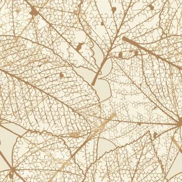 Seamless autumn leaves pattern. plus EPS10 Stock Illustration