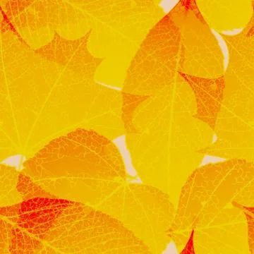 Seamless autumn leaves pattern. plus EPS10 Stock Illustration