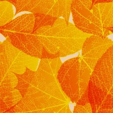 Seamless autumn leaves pattern. plus EPS10 Illustrazione stock