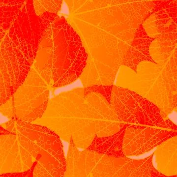 Seamless autumn leaves pattern. plus EPS10 Stock Illustration