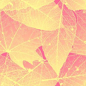Seamless autumn leaves pattern. plus EPS10 Illustrazione stock