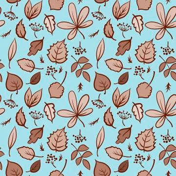 Seamless autumn leaves texture pattern Stock Illustration