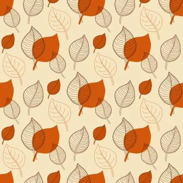 Seamless Autumn pattern Stock Illustration