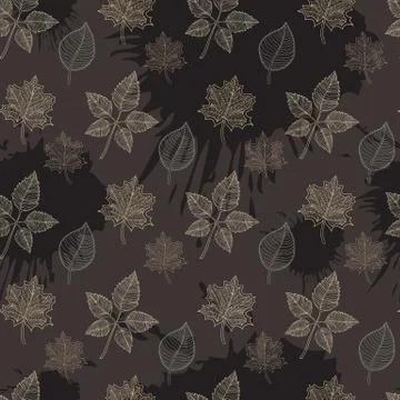 Seamless Autumn pattern Stock Illustration