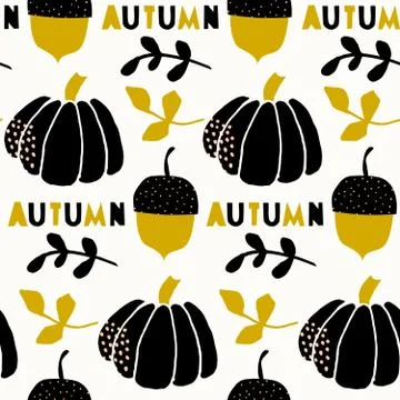 Seamless Autumn Pattern Stock-Illustration
