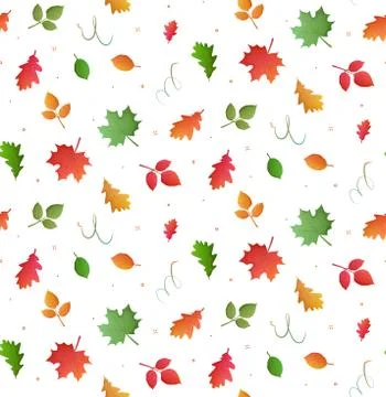 Seamless autumn pattern. Stock Illustration