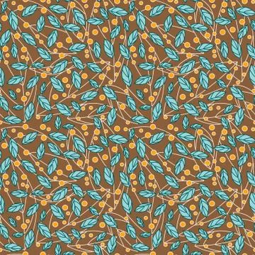 Seamless Autumn Pattern Stock Illustration