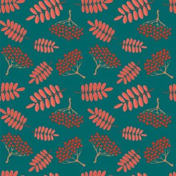 Seamless autumn pattern Stock Illustration