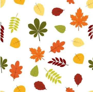 Seamless autumn pattern Stock Illustration